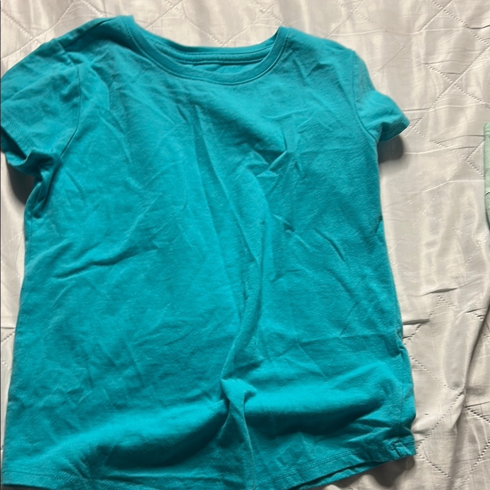Vibrant Blue Short Sleeve Crew Neck Tee